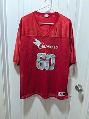 Augusta Apparel Arizona Cardinals Athletic Red Jersey T-Shirt Mens L